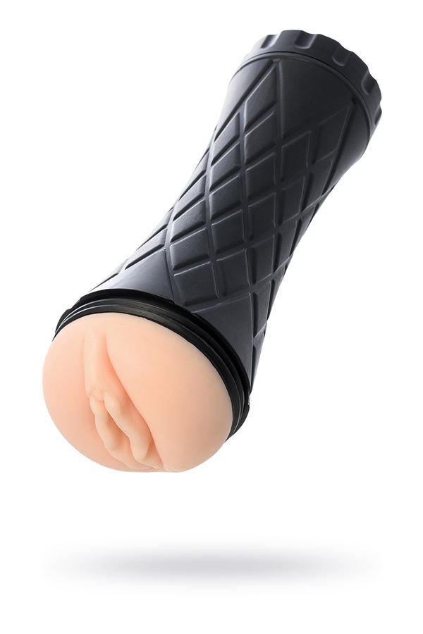 Siyah Kapaklı Fener Tipi Kompakt Suni Vajina Mastürbatör - 22.5cm