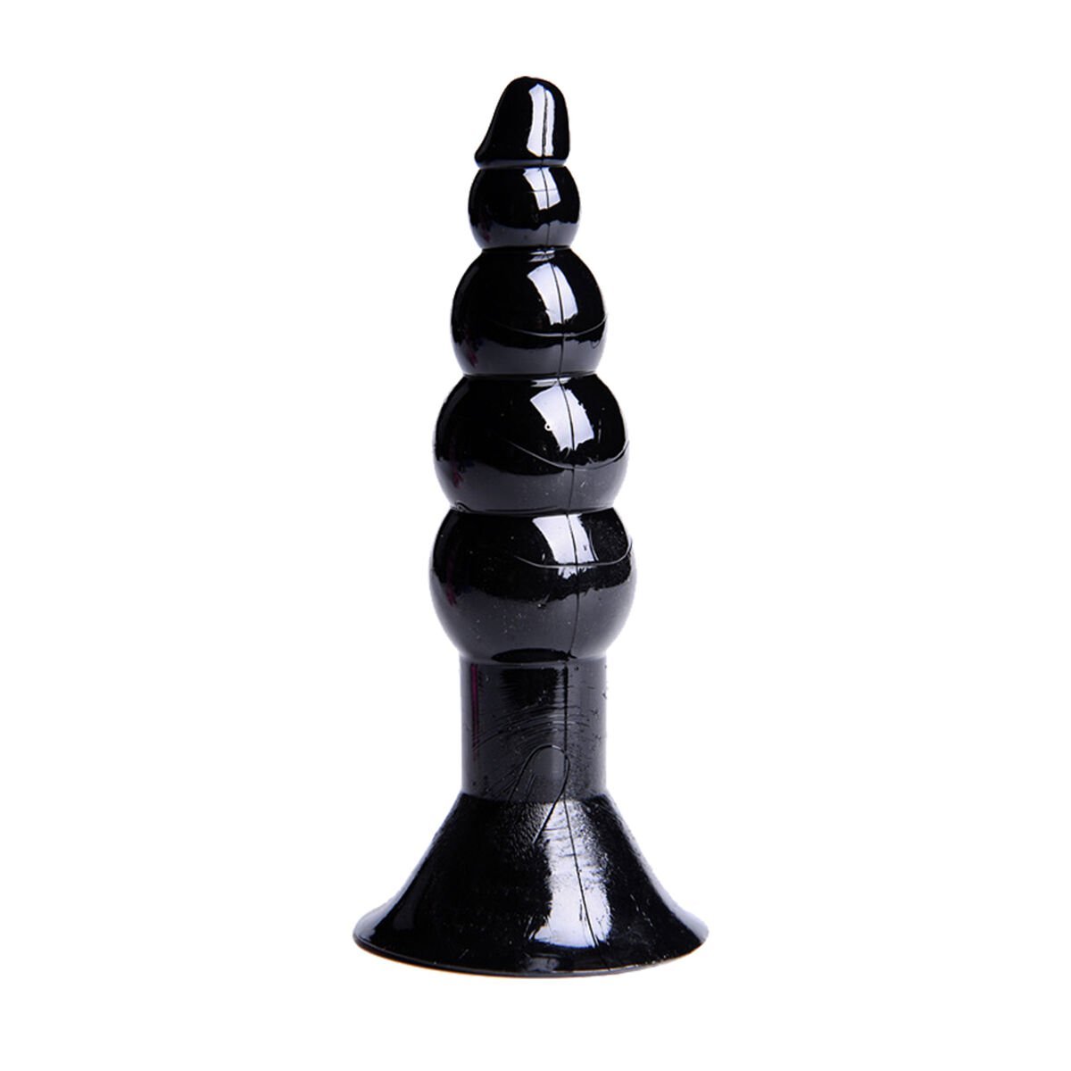 Backpart Boğumlu Vantuzlu 11.5cm Anal Tıkaç - Siyah