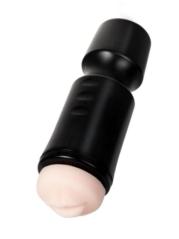 Censan Ağız Oral Mastürbator TPE Siyah 24 cm