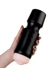 Censan Ağız Oral Mastürbator TPE Siyah 24 cm