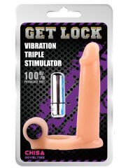 Get Lock Triple Stimulator Titreşimli Protez Penis Halkası