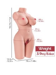 Censan 3,9 kg mini yarım vücut manken