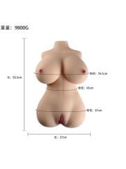 Censan 9.8KG Ağırlığında Emiş Özellikli Ultra Realistik Yarım Vücut Mastürbatör