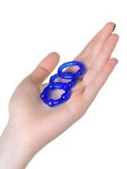 Censan Penis Halka Seti TPE mavi 3,5/3/2 cm