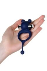 Censan Jos Mickey Kuyruklu ve Titreşimli Mavi Penis Halkası