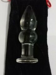 CENSAN Çift Boğumlu Cam Anal Plug 11cm