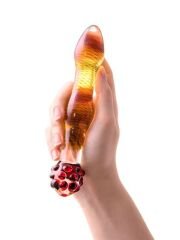 Censan Sexus Çift Taraflı Cam Dildo 18 cm
