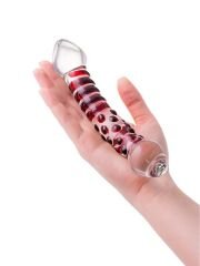 Censan Sexus Çift Taraflı Cam Dildo 21 cm