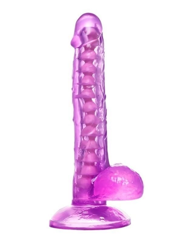 Censan Kıkırdaklı Jel Dildo Celiam, TPE, mor, 20,5 cm