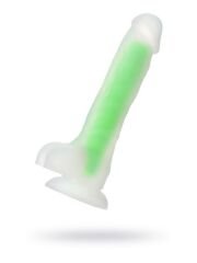 Censan Beyond Yeşil Dick Glow Gece Parlayan Dildo, Silikon, Şeffaf, 18 cm