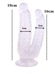 Noctis 19cm Beyaz Çiftli Dildo No:76
