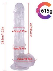 Noctis 28cm Beyaz Realistik Dildo No:82