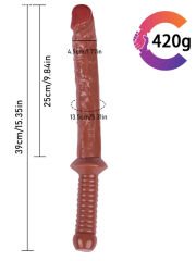 Noctis 39cm Kahverengi Realistik Kılıç Dildo No:162