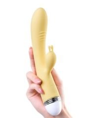 Censan Flovetta Aster Klitoral Uyarıcı Vibratör Silikon Sarı 22 cm