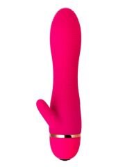 Censan Klitoral Uyarıcılı 20 Modlu Vibratör Silikon Pembe 15 cm
