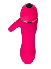 Censan Klitoral Uyarıcılı 20 Modlu Vibratör Silikon Pembe 15 cm