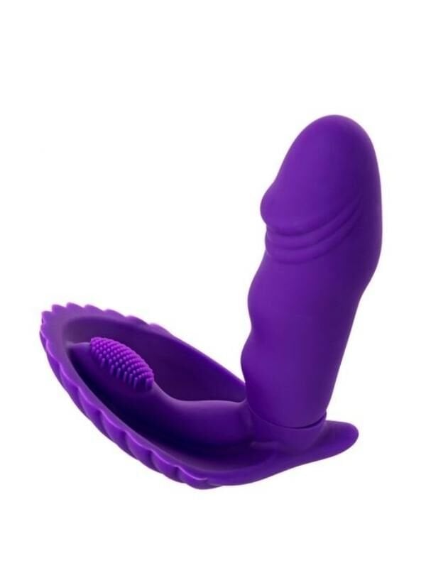 Censan Fash Klitoral Uyarıcılı Vibratör  mor 12 cm