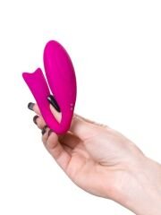 Censan Dolphy Çiftler İçin Vibratör Silikon Pembe 9,6 cm