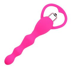 Backpart Titreşimli Boğumlu Halkalı Anal Tıkaç - Pembe