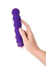 Çok Hızlı Boğumlu Silikon 17cm Mor Vibratör