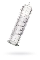 Tırtıklı Noktalı Şeffaf 15.3cm Penis Kılıfı