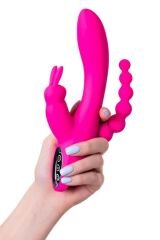 Censan Jos Spanky Üçlü 21cm Pembe Vibratör