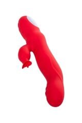 Censan Jos Redli 21cm Kırmızı Klitoral Uyarıcılı Vibratör