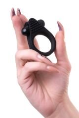 %100 Silikon Titreşimli Siyah Penis Halkası