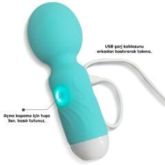 Vibex USB Şarjlı Mini Wand Vibratör