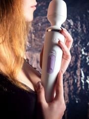 Censan Satisfyer Wand-er Woman Beyaz Vibratör 34cm