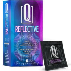 Q Reflective 6'lı Geciktiricili ve Tırtıklı Prezervatif