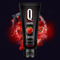 Q Liquids Exotic Çilek Aromalı Kayganlaştırıcı Jel
