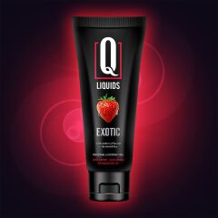 Q Liquids Exotic Çilek Aromalı Kayganlaştırıcı Jel