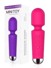 Censan Mini Toy Wand Massager Şarjlı Vibratör - Pembe