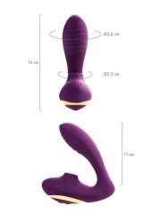 Censan L'EROİNA Mave Vakumlu Vibratör mor