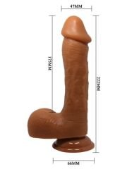 Censan Realistik Vantuzlu Melez Dildo Penis
