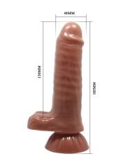 Censan Yeni Nesil Çift Katmanlı 18,5 cm Realistik Dildo
