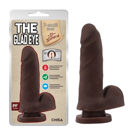 The Glad Eye Kıkırdaklı Gerçekçi Dildo - 15cm Zenci