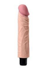 22.5cm Gerçekçi Titreşimli Yumuşak Dokulu Dildo Vibratör