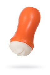 Turuncu Kupa Tipi Kompakt Suni Oral Mastürbatör - 14cm