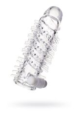 Ucu Dolgulu Titreşimli Tırtıklı 13.4cm Penis Kılıfı