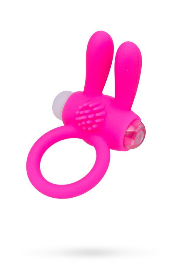 Tavşan Kulaklı Titreşimli Pili Değişen Pembe 2.5cm Penis Halkası