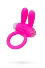 Tavşan Kulaklı Titreşimli Pili Değişen Pembe 2.5cm Penis Halkası