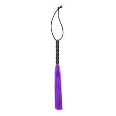 Fetilux Tüylü Silikon 23cm Mini Kırbaç - Mor
