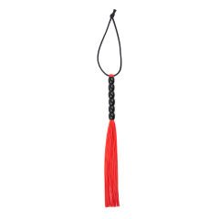 Fetilux Tüylü Silikon 23cm Mini Kırbaç - Kırmızı