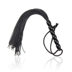 Fetilux Tüylü Silikon 23cm Mini Kırbaç - Siyah