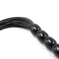 Fetilux Tüylü Silikon 23cm Mini Kırbaç - Siyah