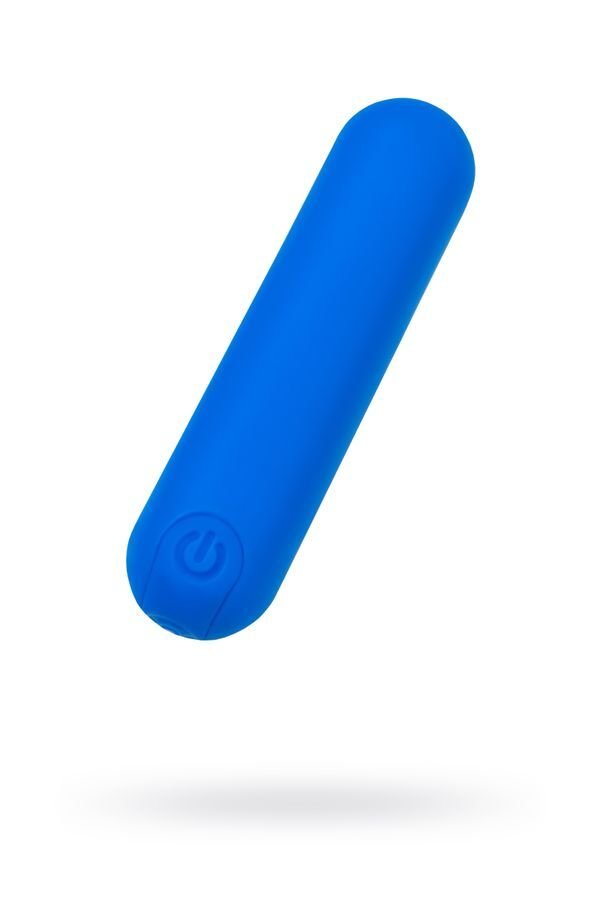 10 Hızlı USB Şarjlı 8cm Mavi Silikon Mini Mermi Vibratör