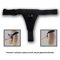 Realdo Strappy 19cm Gerçekçi Testisli Belden Bağlamalı Strap On Protez Penis