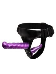 CENSAN Çift Girişli Straplon Belden Bağlamalı Dildo